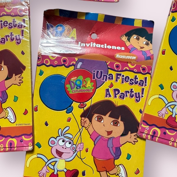 Set Of Five New In Package Dora The Explorer Spanish Birthday Party Invitations - Picture 10 of 11